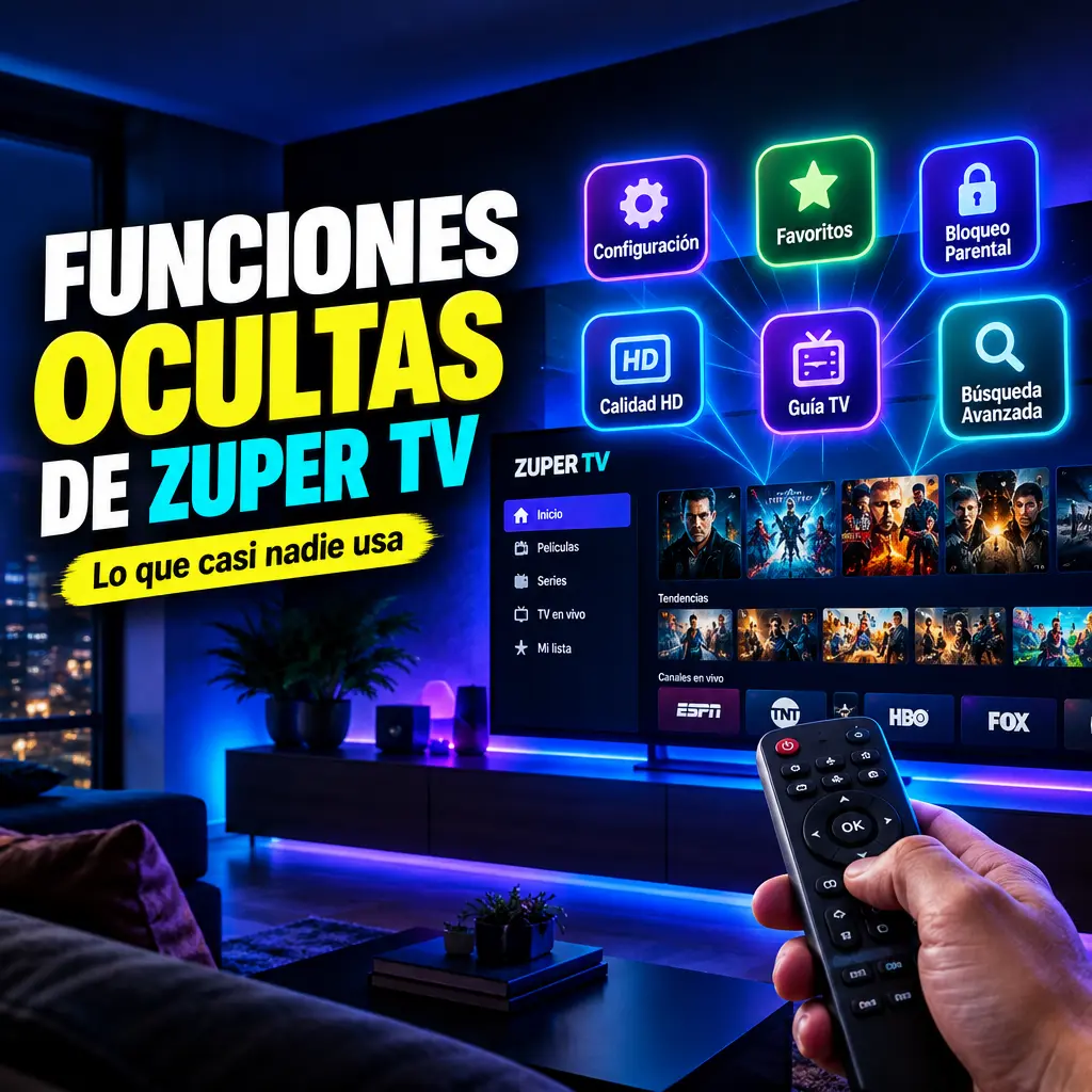 Funciones ocultas de Zuper TV que la mayoría de los usuarios pasan por alto